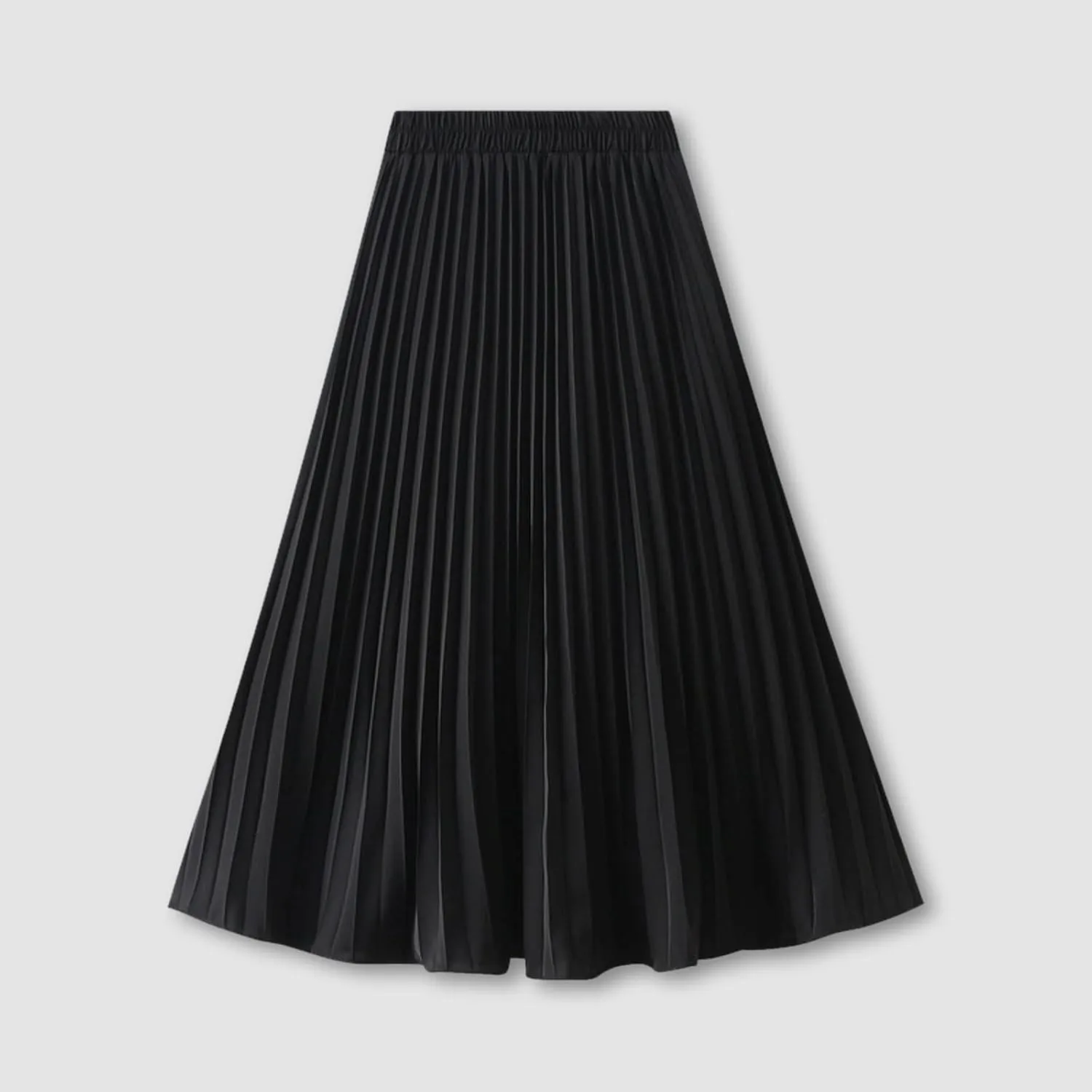 Women 2023 Summer Spring Skirt Women Midi Skirts for Women Waist Solid Skirt Elegant Womens Pleated Maxi Elastic