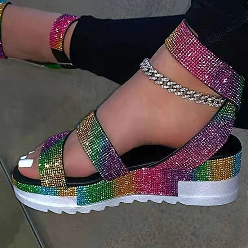 Women Flat Sandals Beach Plus Size