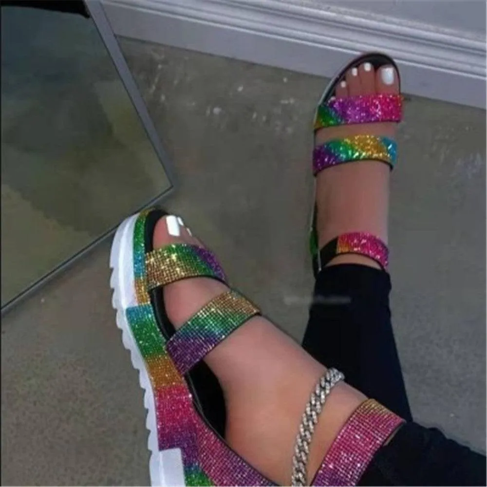 Women Flat Sandals Beach Plus Size