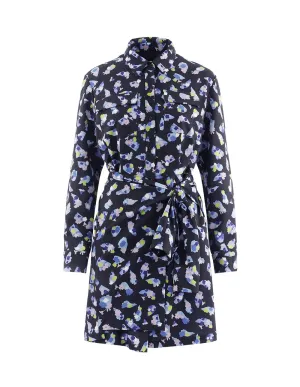 Women Shirt Collar Allover Prints Dress
