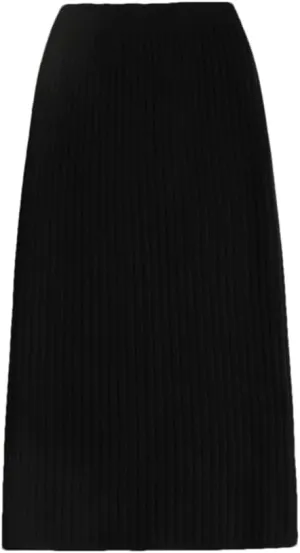 Women Sweater Skirt Midi Knitted Skirt High Waist Pencil Skirts Womens Winter Long Warm Split Knitting Skirts