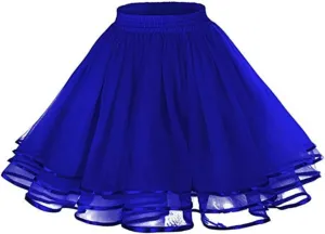 Women's A-Line High Waisted Midi Skirt Women's Candy Color A Line Skirts Princess Mini Skirts Flared Casual Skirt