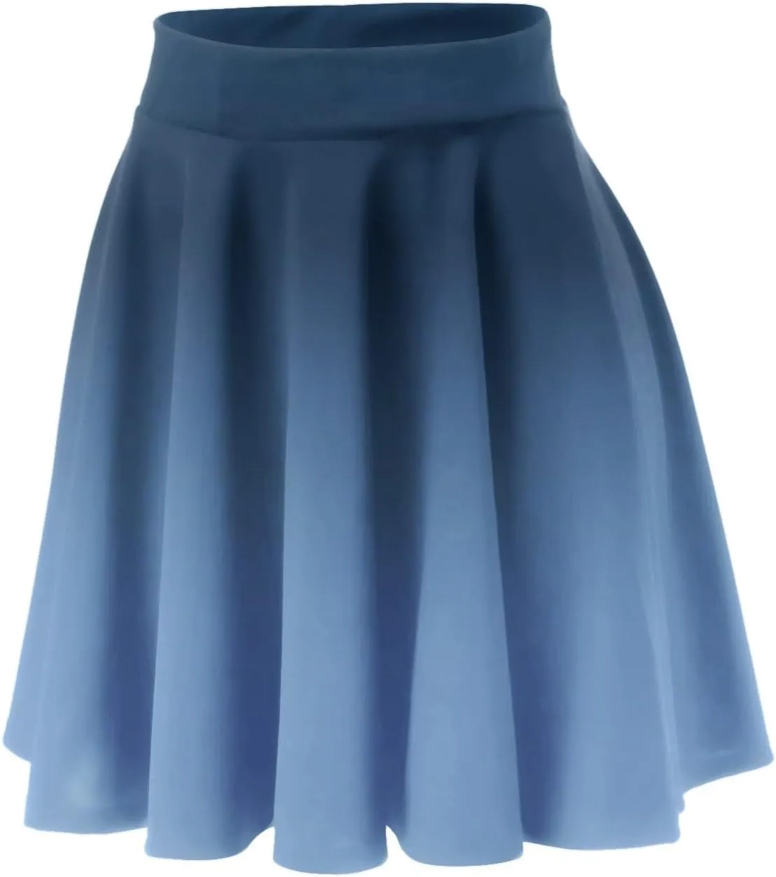 Women's A Line Midi Skirts Ruffles Solid Skirts Vintage Irregular Cute Holiday Elastic Skirt for Women Daily