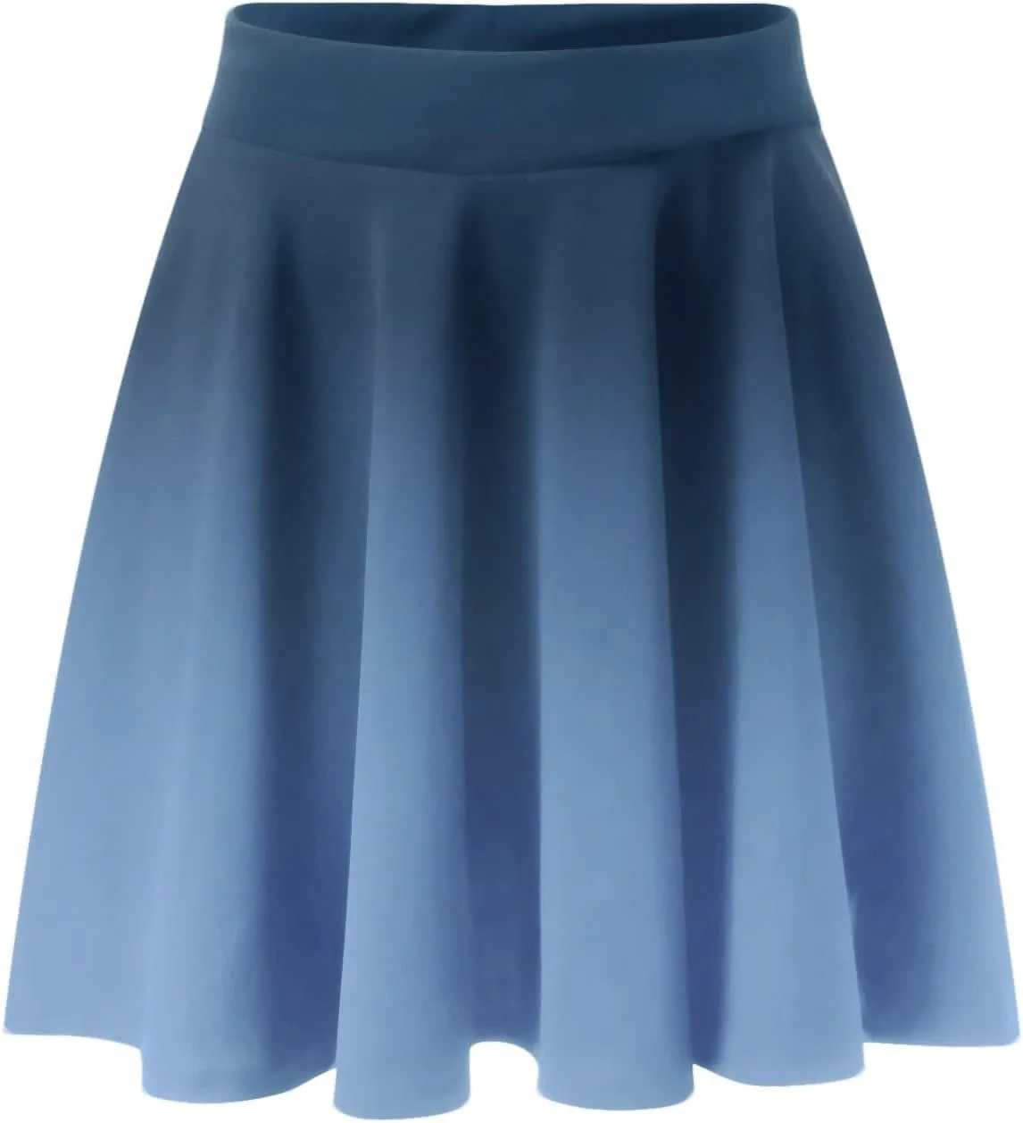 Women's A Line Midi Skirts Ruffles Solid Skirts Vintage Irregular Cute Holiday Elastic Skirt for Women Daily
