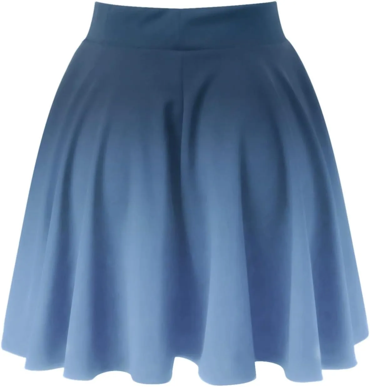 Women's A Line Midi Skirts Ruffles Solid Skirts Vintage Irregular Cute Holiday Elastic Skirt for Women Daily