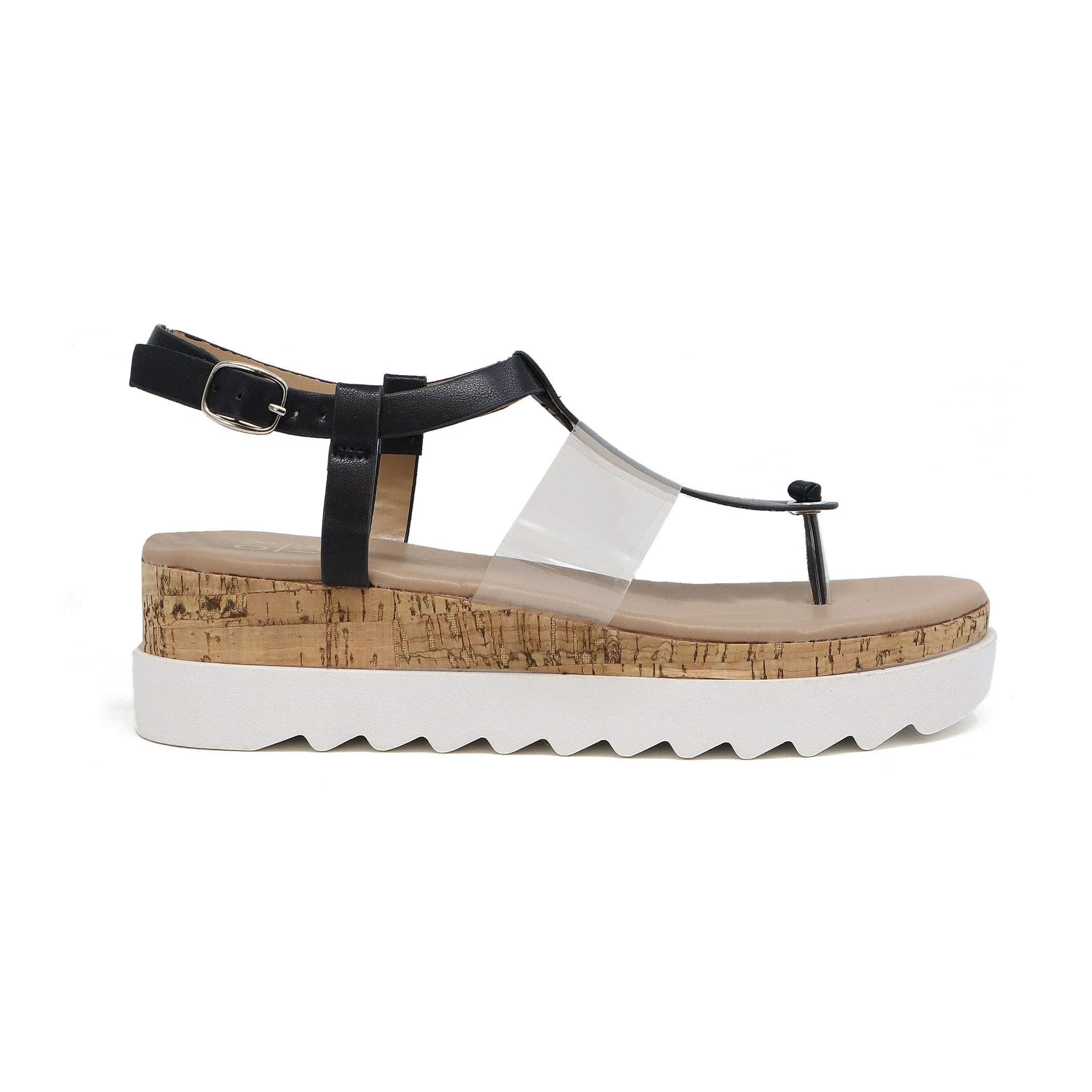 Women’s Amelia-20 Lucite Cork Platform Sandal