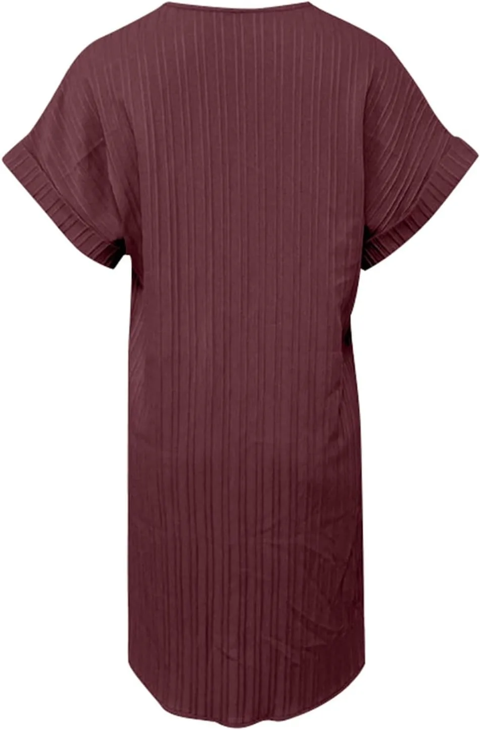 Womens Button Down Shirt Dresses Summer Cotton Linen Dress V-Neck Mini Dress Casual Short Sleeve Loose Tunic Dresses