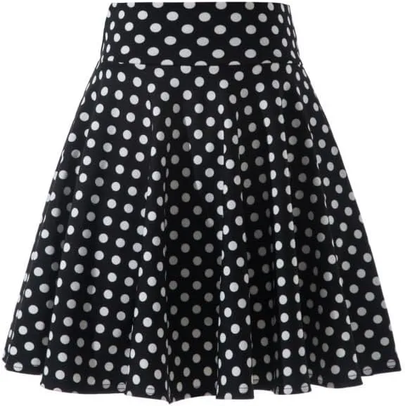 Women's Camo A-Line Skirts High Waist Pleated Skirt Skater Flare Midi Fashion Hip Slim Sexy Short