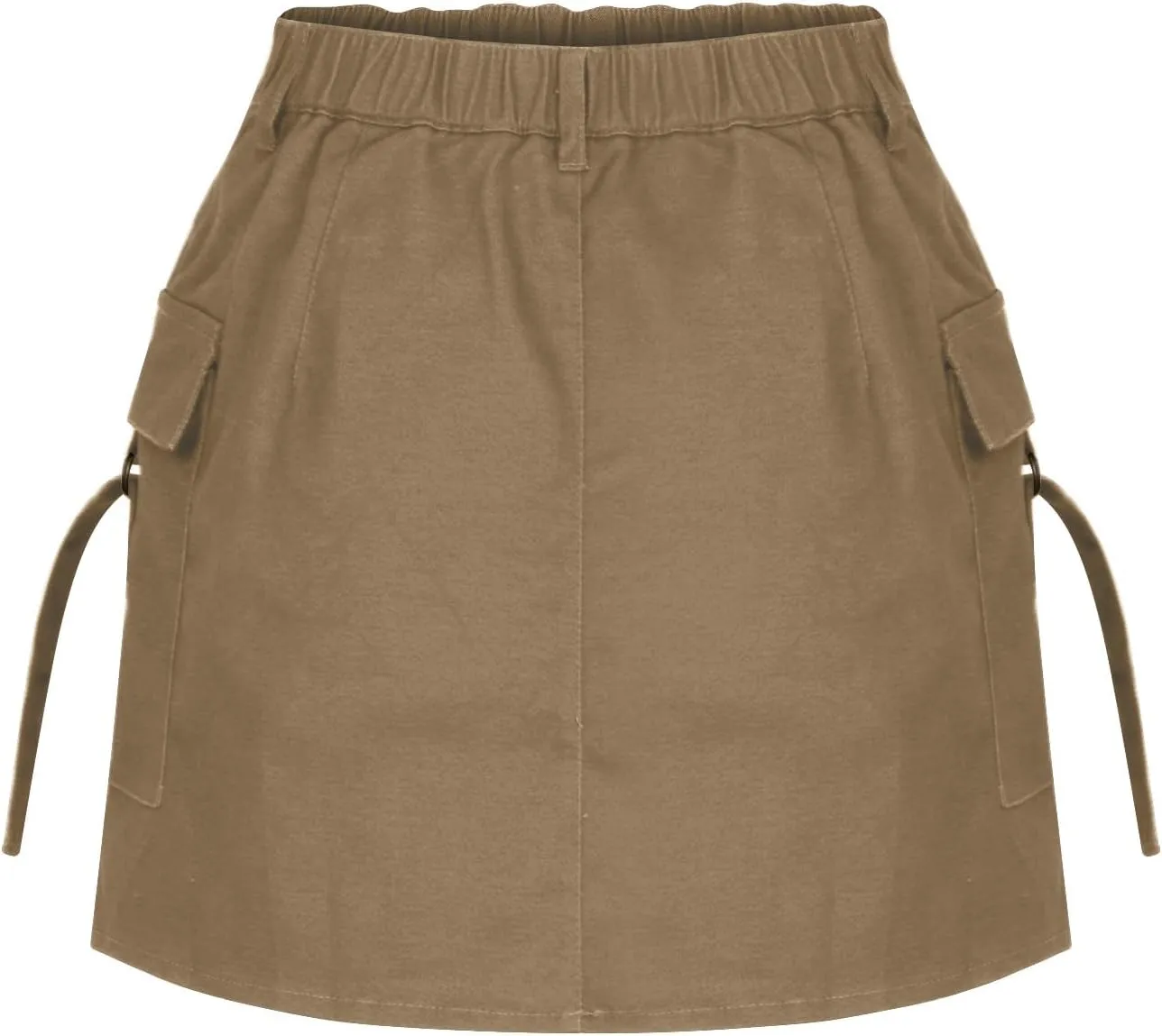 Women's Cargo Skirt Casual Wrap Bodycon Pockets Skirts Solid Color Low Waisted Pure Comfort Skirt 2025 Outfits