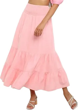 Womens Casual Fashion Stretch Skirt Womens Skirts Pleated A-Line Swing Skirt Vintage Irregular Midi Skirts