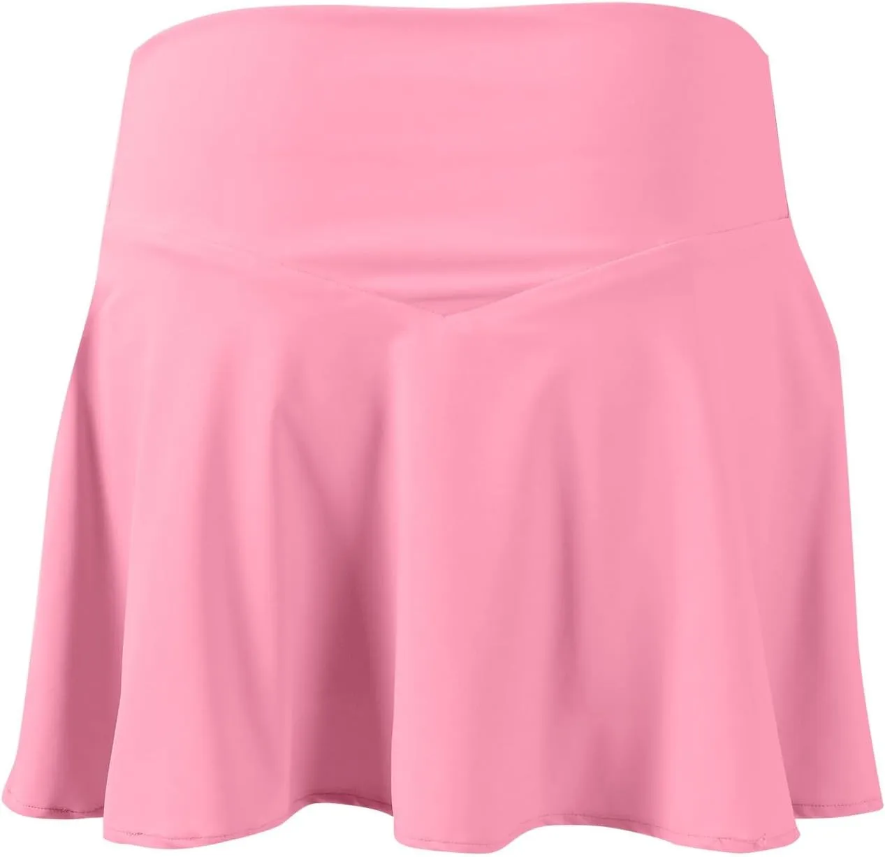 Women's Casual Mini Stretch Waist Solid Flared Plain Pleated Skater Skirt 2025, XS-2XL