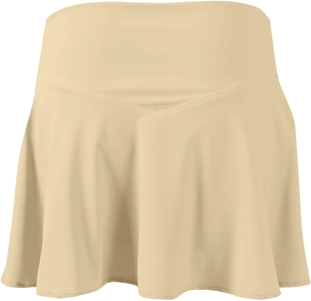 Women's Casual Mini Stretch Waist Solid Flared Plain Pleated Skater Skirt 2025, XS-2XL