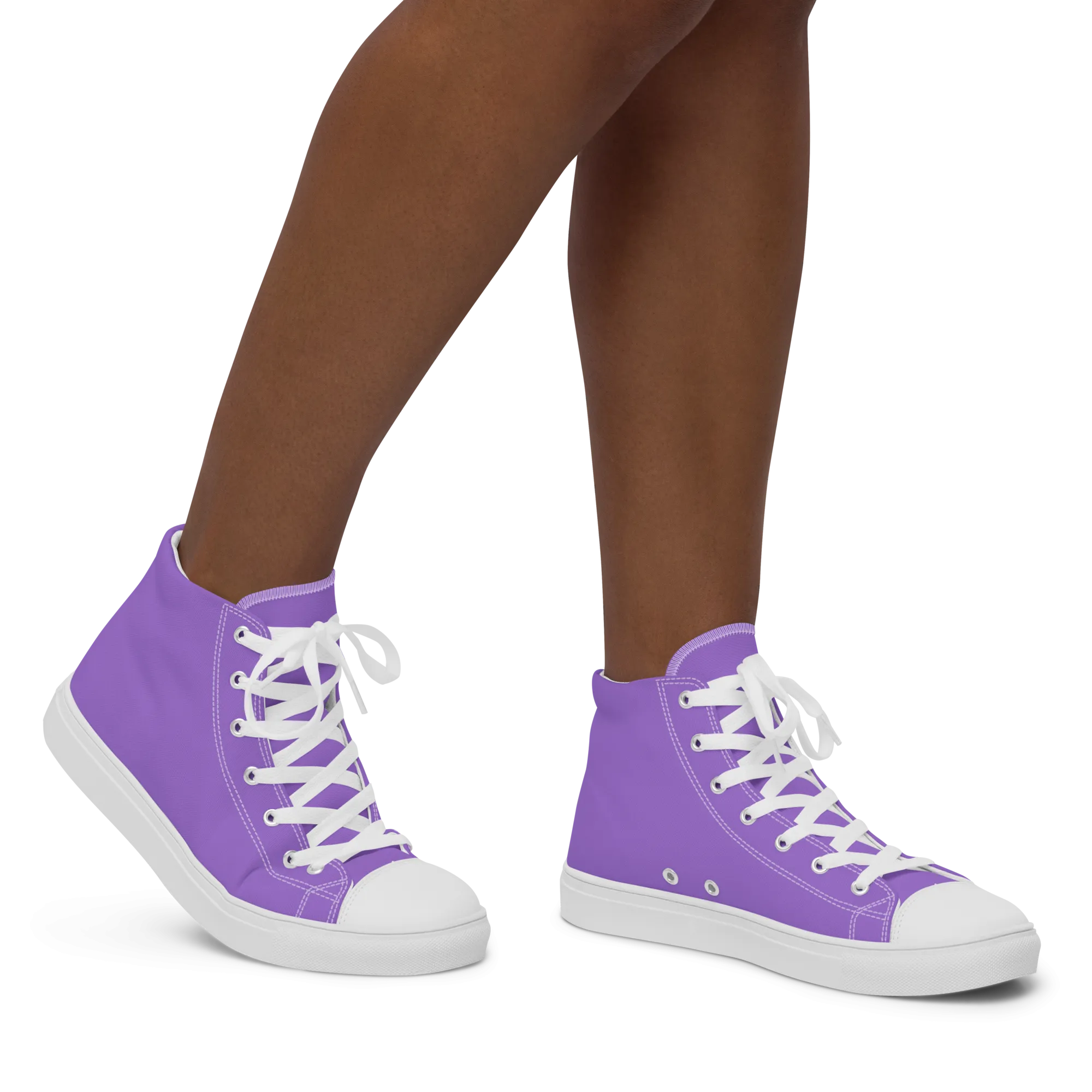 Women’s high top canvas shoes - Coastal Purple