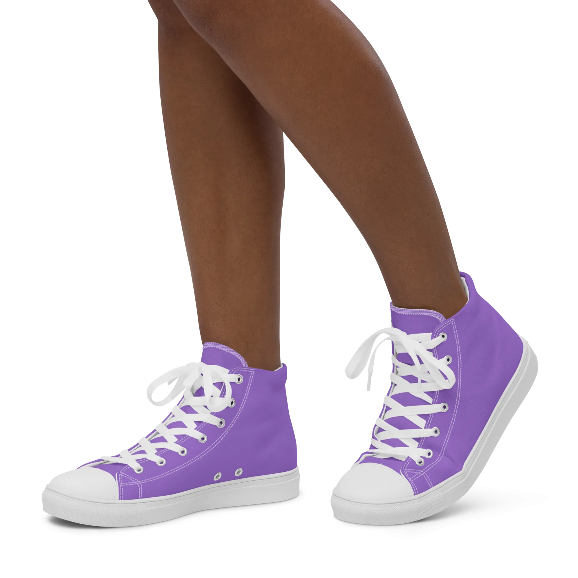 Women’s high top canvas shoes - Coastal Purple