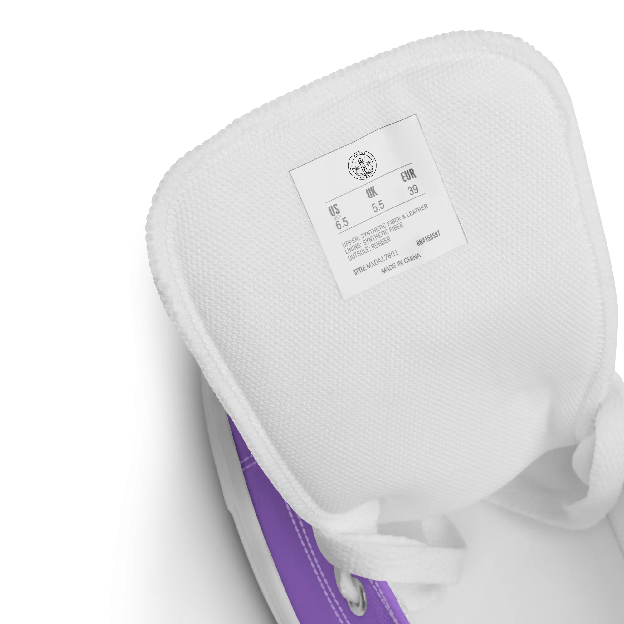 Women’s high top canvas shoes - Coastal Purple