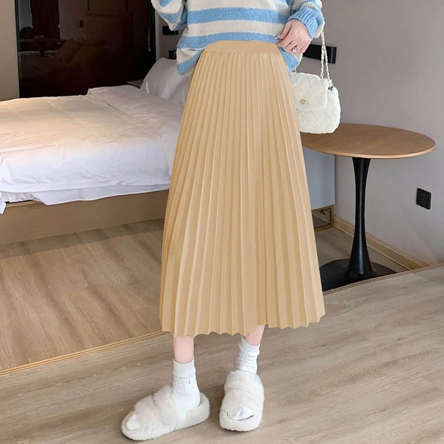 Women's Plus Size Satin Skirts 2025 Fashion Drawstring High Waisted Going Out Skorts Casual Summer Solid Loose Skirt