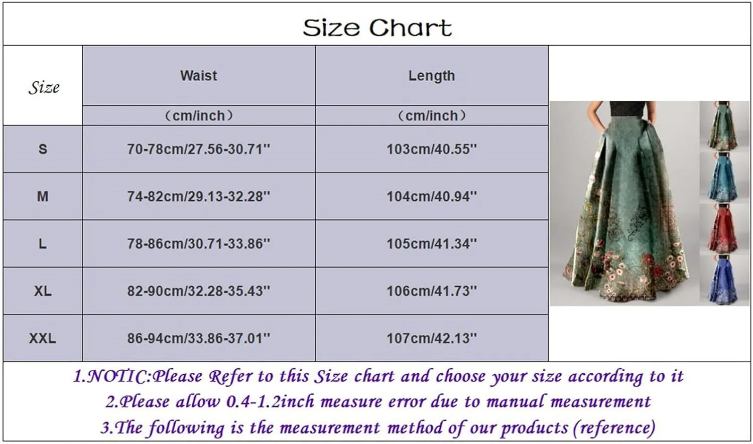 Women's Skirts Summer Boho Maxi Skirt Fashion Loose Floral Printed Skirt High Waisted Beach Maxi Skirt with Pocket