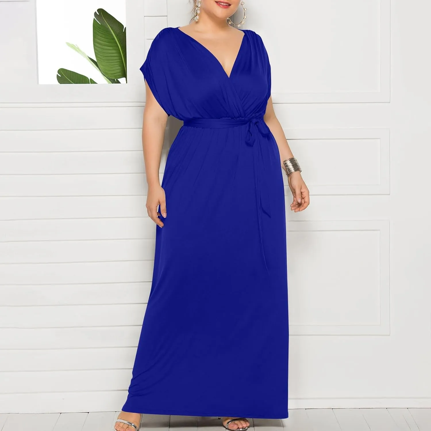 Womens Solid Summer Dresses 2025 Resort V Neck Short Sleeve Hollow Out Lace Ruffle Casual Beach Mini Vacation Dress
