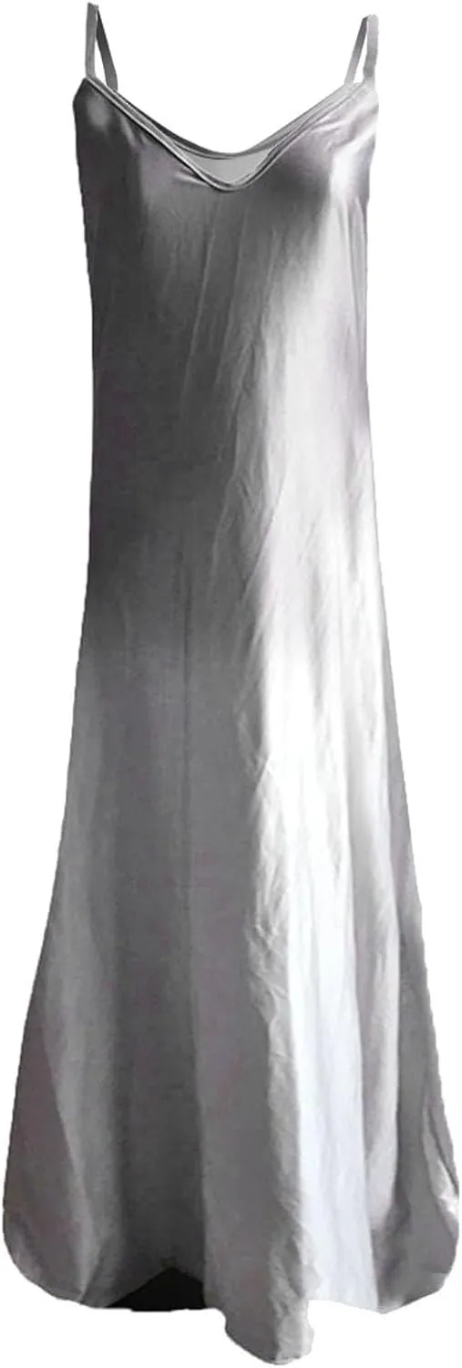 Womens Summer Dresses 2024 Casual Boho Spaghetti Strap Floral Midi Dress Plus Size Long Flowy Maxi Sundresses