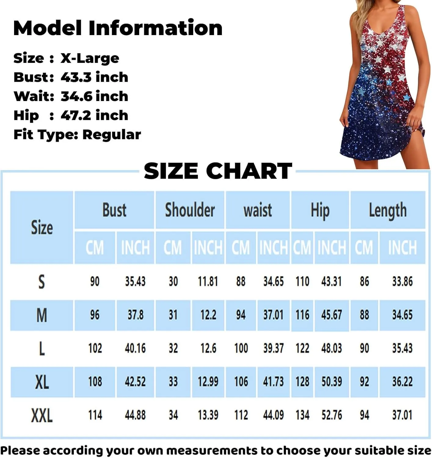 Women's Summer Dresses 4Th July Dresses V Neck Sleeveless Tank Sundresses with Pockets Floral Mini Dress, S-2XL