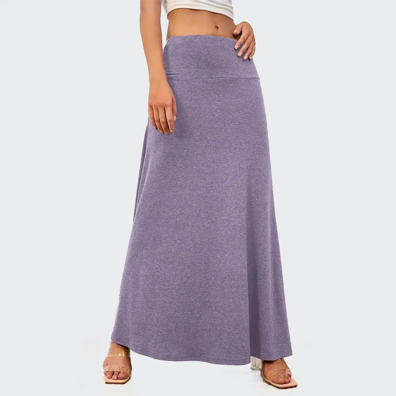 Women's Summer Skirts 2025 Bohemian High Waist Flowy Maxi Skirt A-Line Design