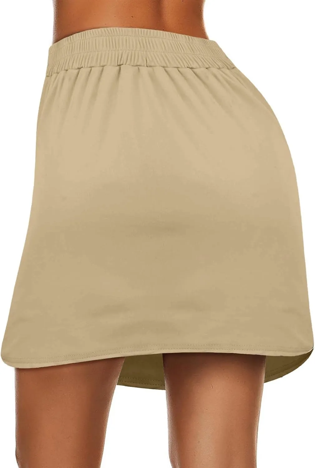 Women's Tennis Golf Skirts High Waisted with Pockets Drawstring Sports Running Skorts Workout Gym Outfits